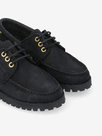 Newquay Boat W - Nubuck - Black