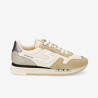 Athene Runner W - Knit/Suede/Span - Beige/Beige/Gold