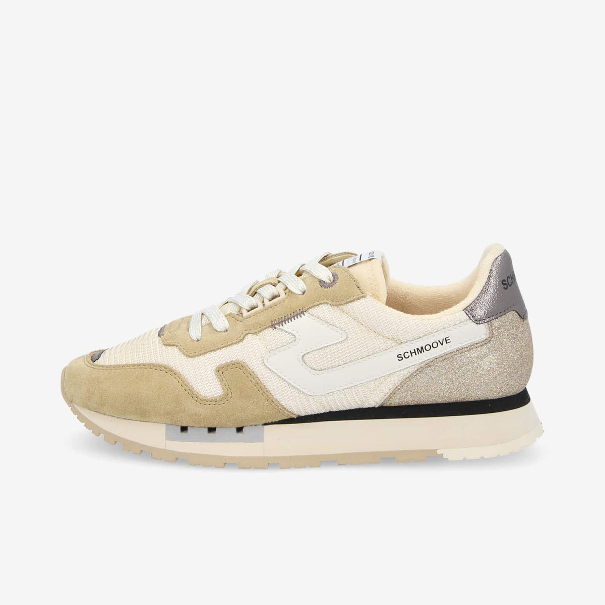 Athene Runner W - Knit/Suede/Span - Beige/Beige/Gold