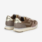 Athene Runner W - Knit/Suede/Span - Brun/Brun/Antik