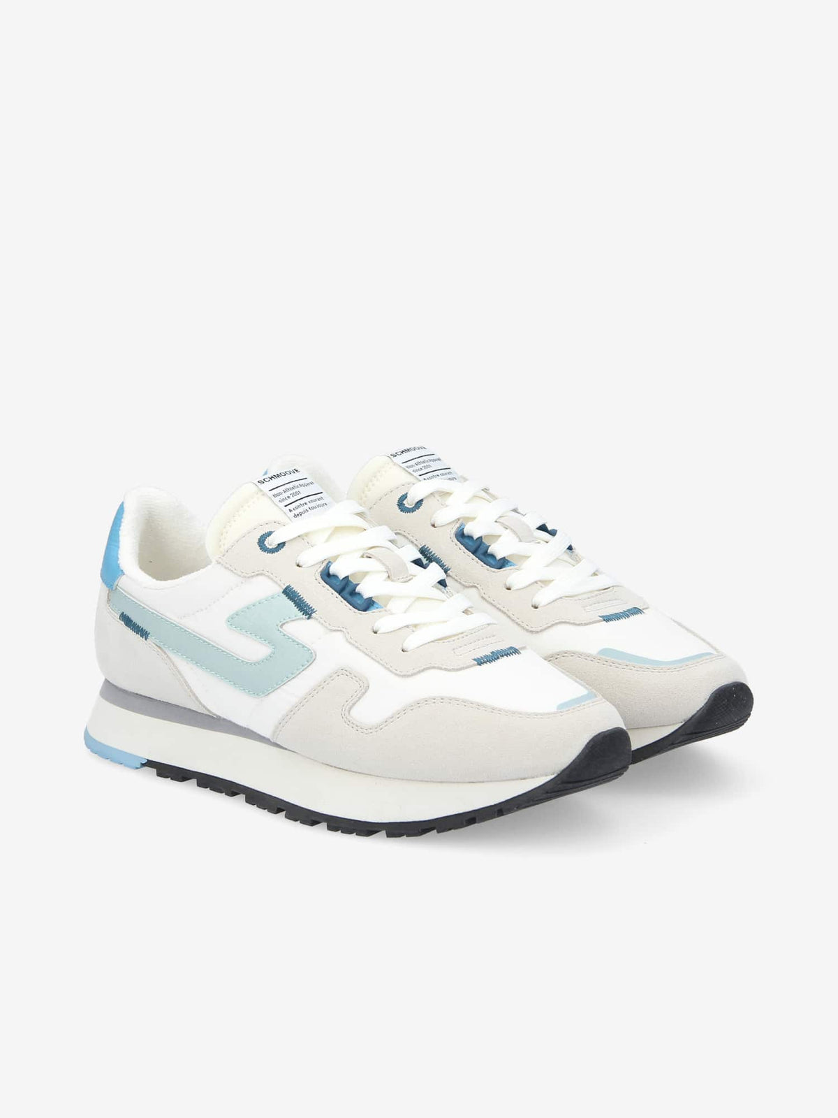 Athene Runner W - Suede/Nyl/Nappa - White/Dove/Sky