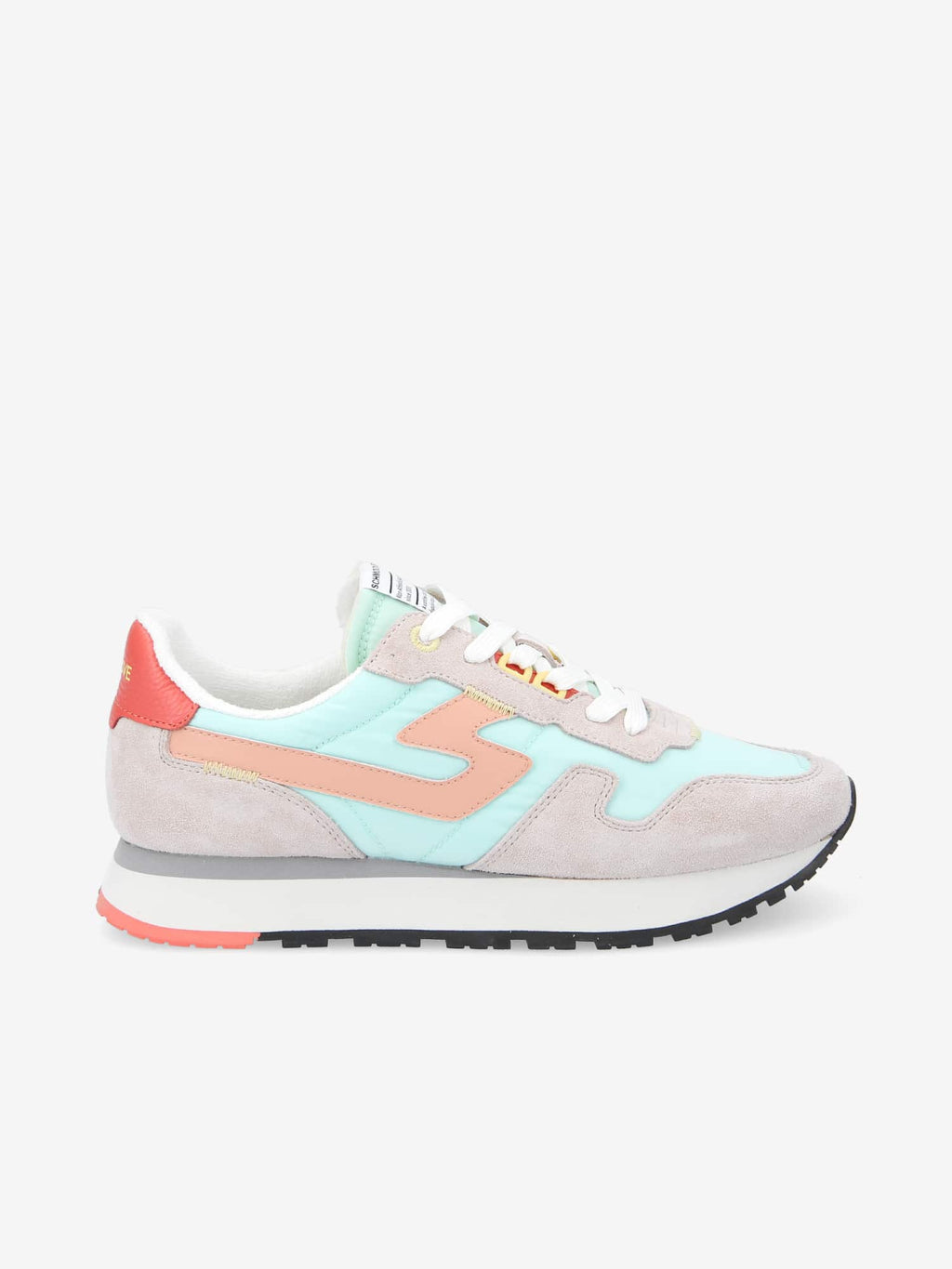 Athene Runner W - Suede/Nyl/Nappa - Creme/Mint/Abricot