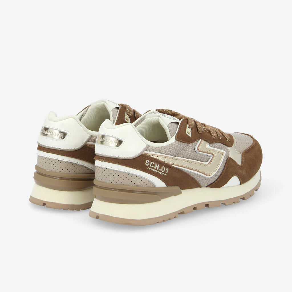 Cape Code Runner W - Sued/Mesh/Metal - Cafe/Ciment/Gold