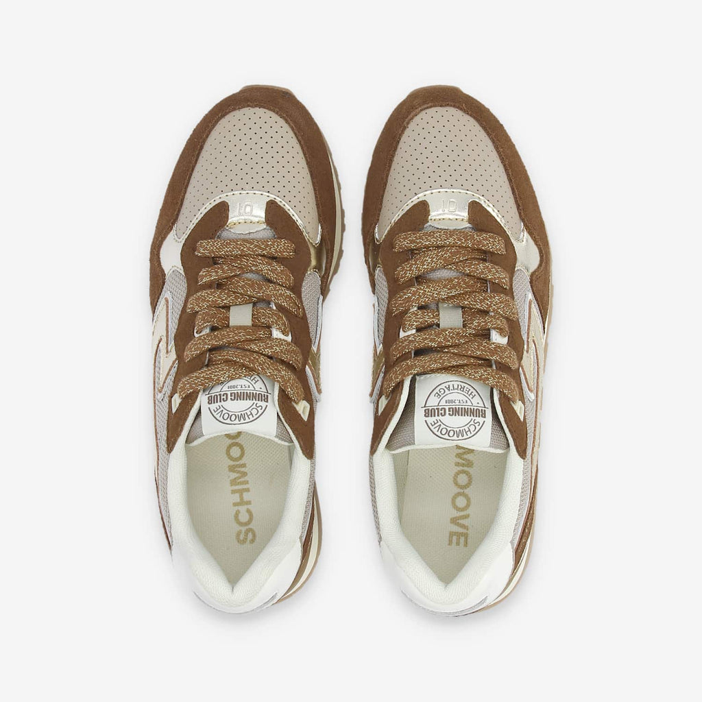 Cape Code Runner W - Sued/Mesh/Metal - Cafe/Ciment/Gold