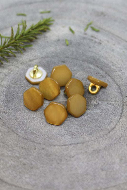 Boutons Quartz - Ochre x10