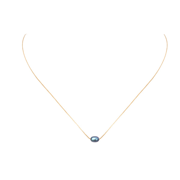 Collier Queen Sea Perles De Culture Grise