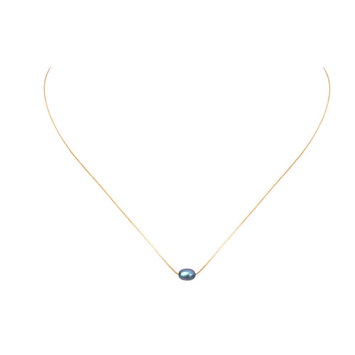 Collier Queen Sea Perles De Culture Grise
