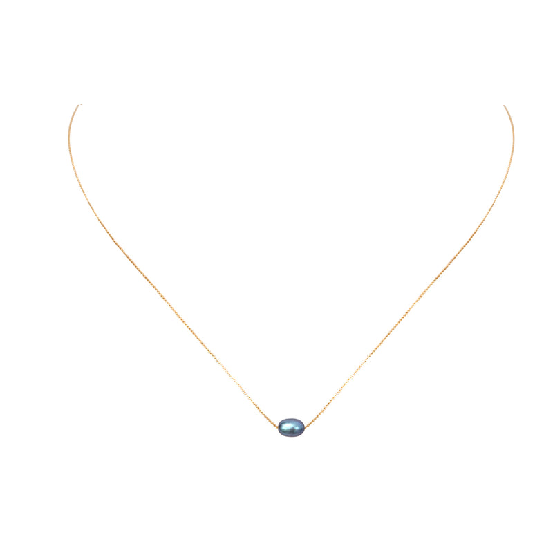 Collier Queen Sea Perles De Culture Grise