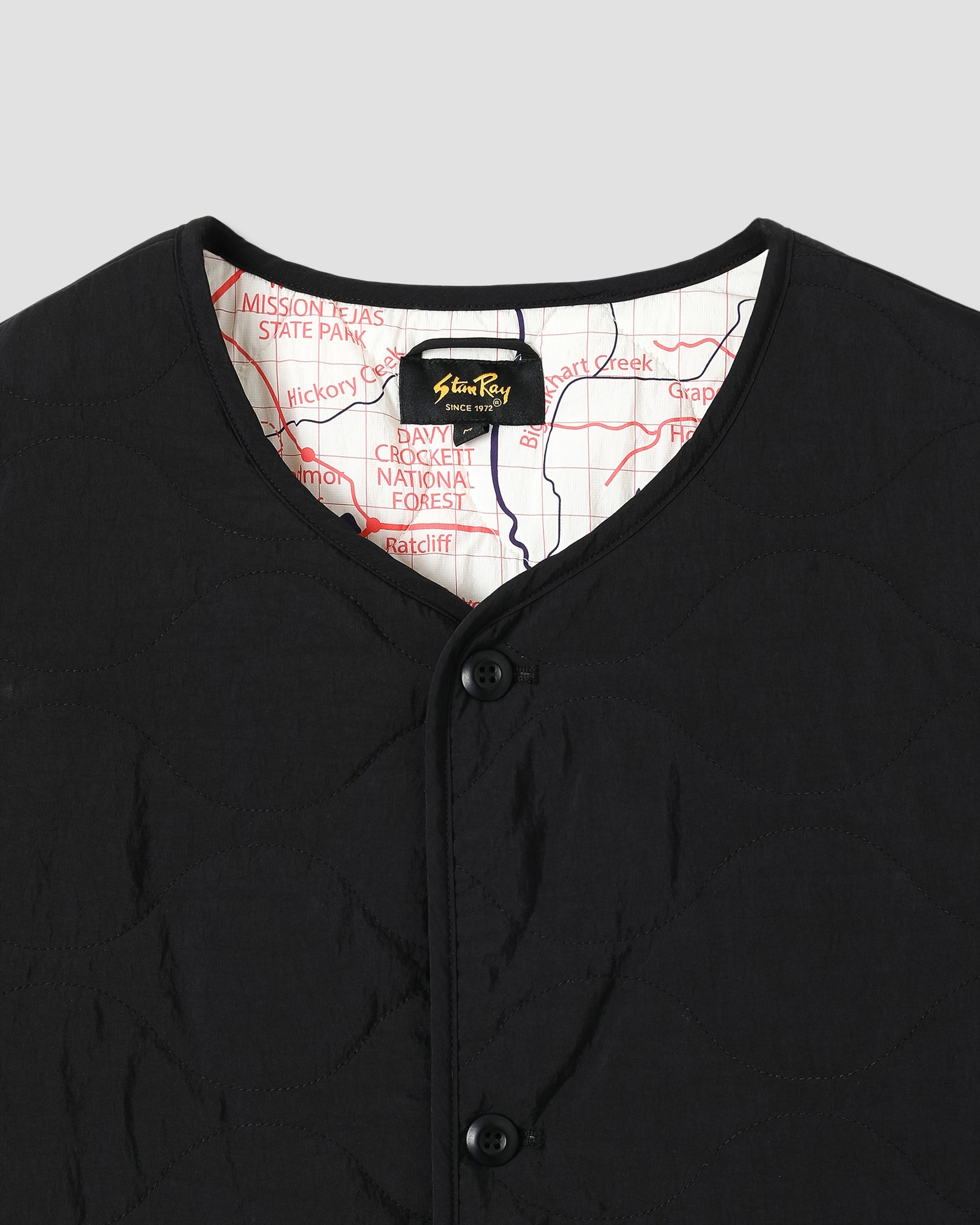 Quilted Liner Jacket - Black