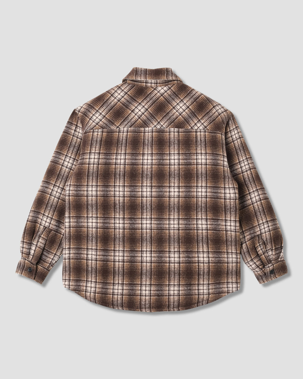 Sobrecamisa acolchada a cuadros - Marrón