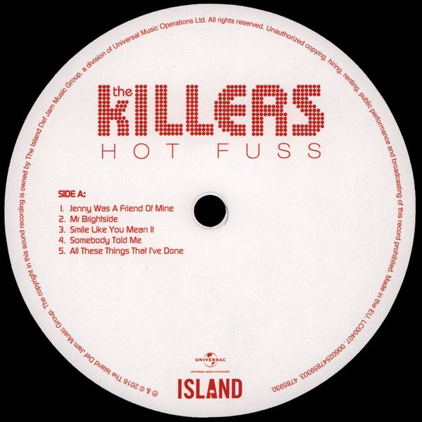 Vinyle - Killers - Hot Fuss