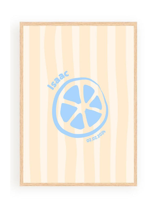 Pósteres personalizados: minimalista con raya