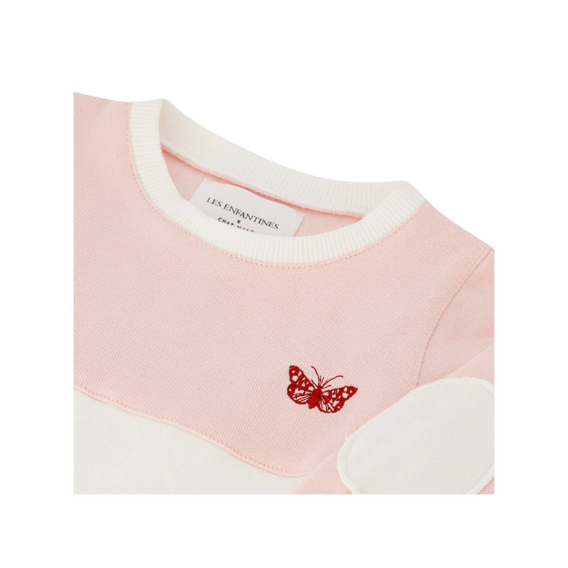 Sweat Bicolore - Rose - Fille