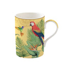 Exotic Paradise - Mug Avec Couvercle Et Infuseur Métal - Porcelaine Fine - Multicolore
