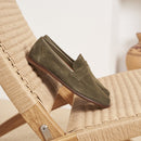 Mocassins L'Embellie Daim Olive