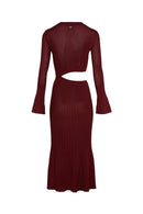 Robe Longue Ml - Bordeaux - Femme