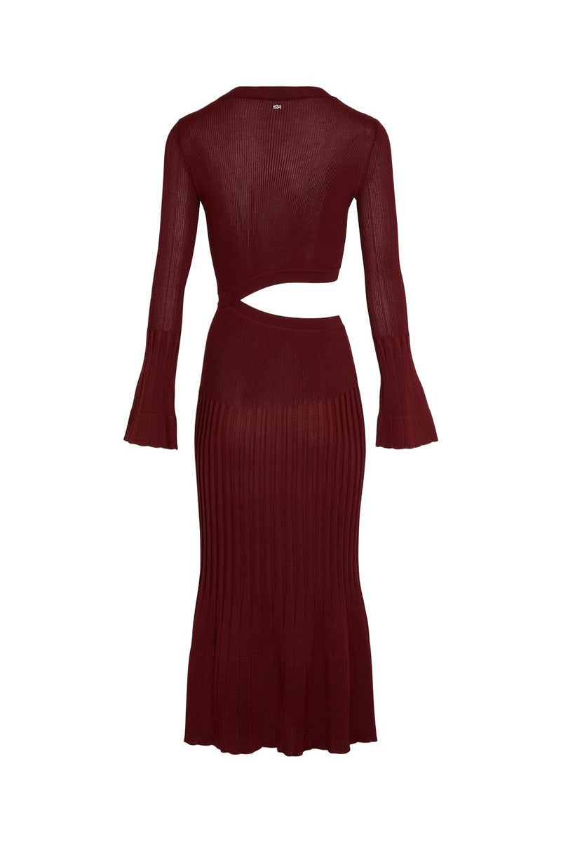 Robe Longue Ml - Bordeaux - Femme