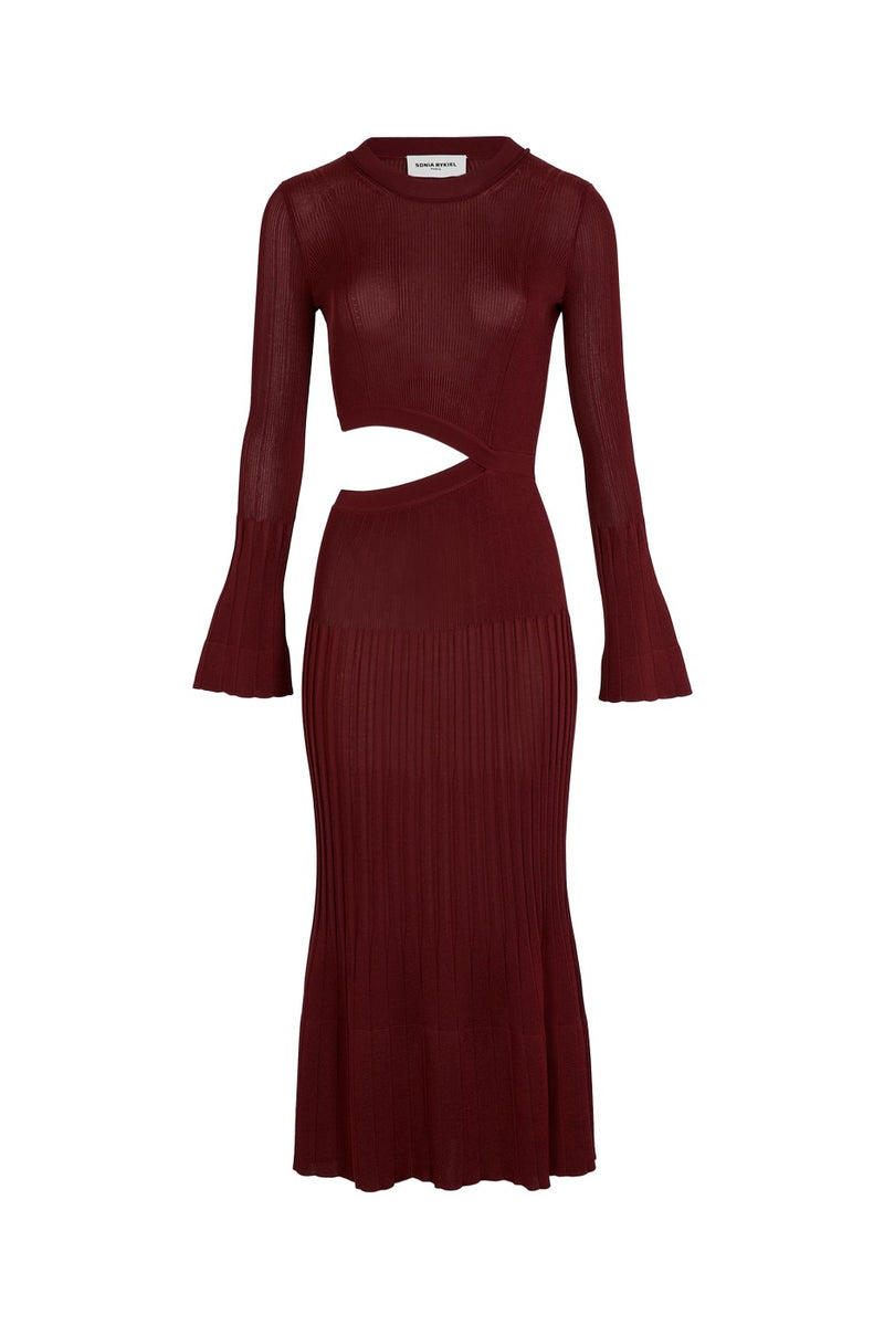 Robe Longue Ml - Bordeaux - Femme