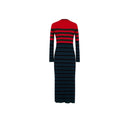 Robe - Raye Bleu/Rouge - Femme