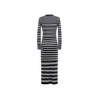 Vestido - Rayas Negro/Plata - Mujer