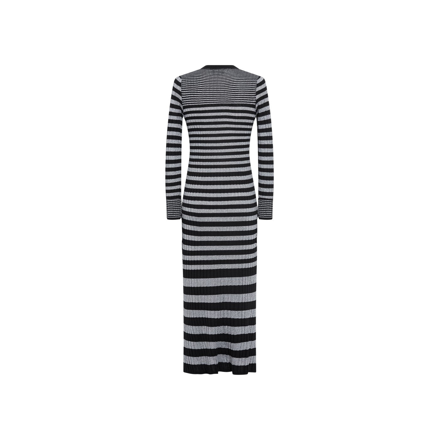 Vestido - Rayas Negro/Plata - Mujer