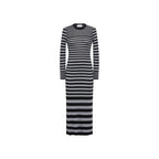Vestido - Rayas Negro/Plata - Mujer