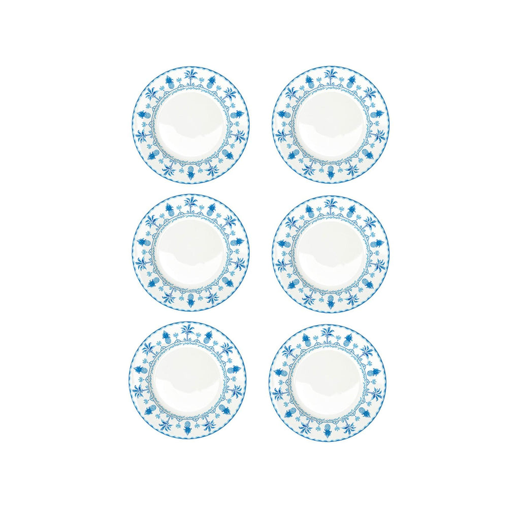 Exotic Vibes - Set De 6 Assiettes Plates - Porcelaine - Multicolore