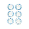 Exotic Vibes - Set De 6 Assiettes Plates - Porcelaine - Multicolore