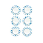 Exotic Vibes - Set De 6 Assiettes Plates - Porcelaine - Multicolore