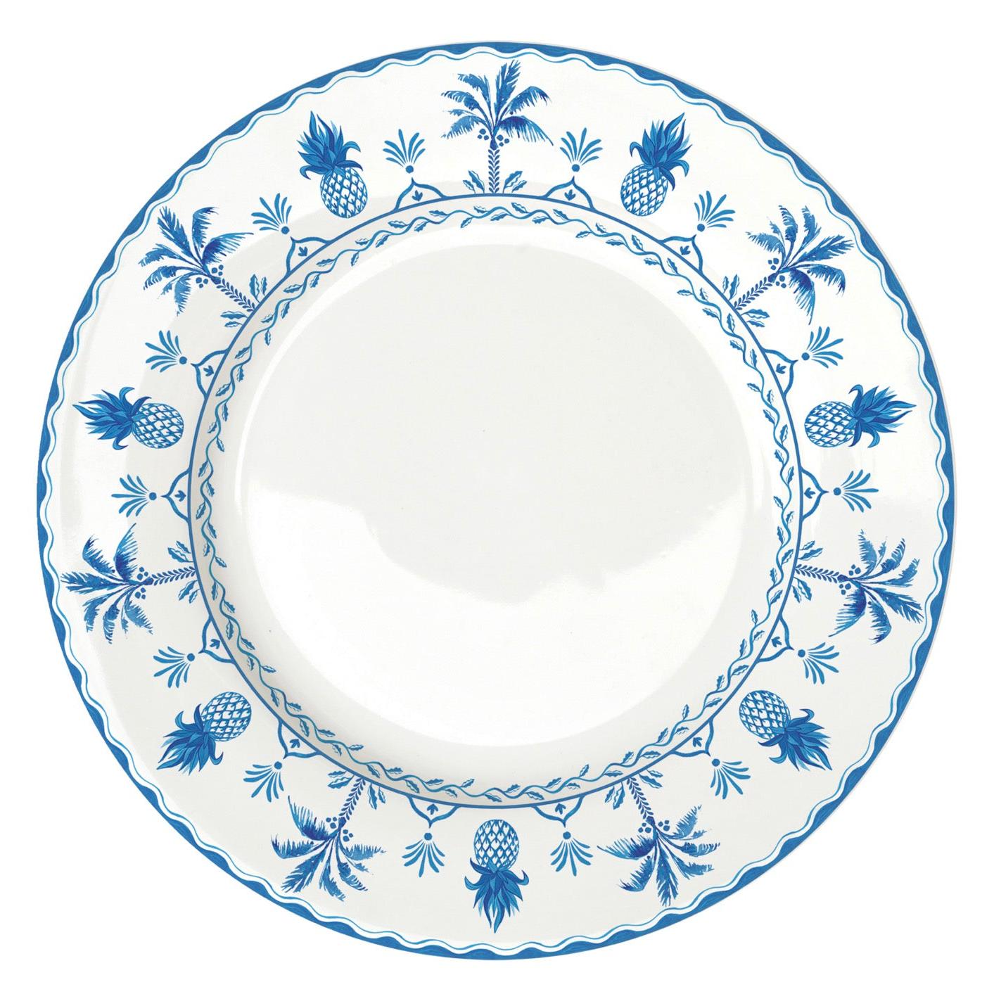 Exotic Vibes - Set De 6 Assiettes Plates - Porcelaine - Multicolore