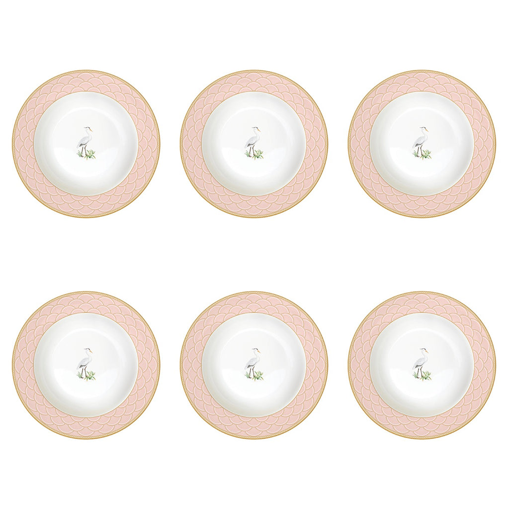 Jardin De Rêves - Set De 6 Assiettes Creuses - Porcelaine - Multicolore