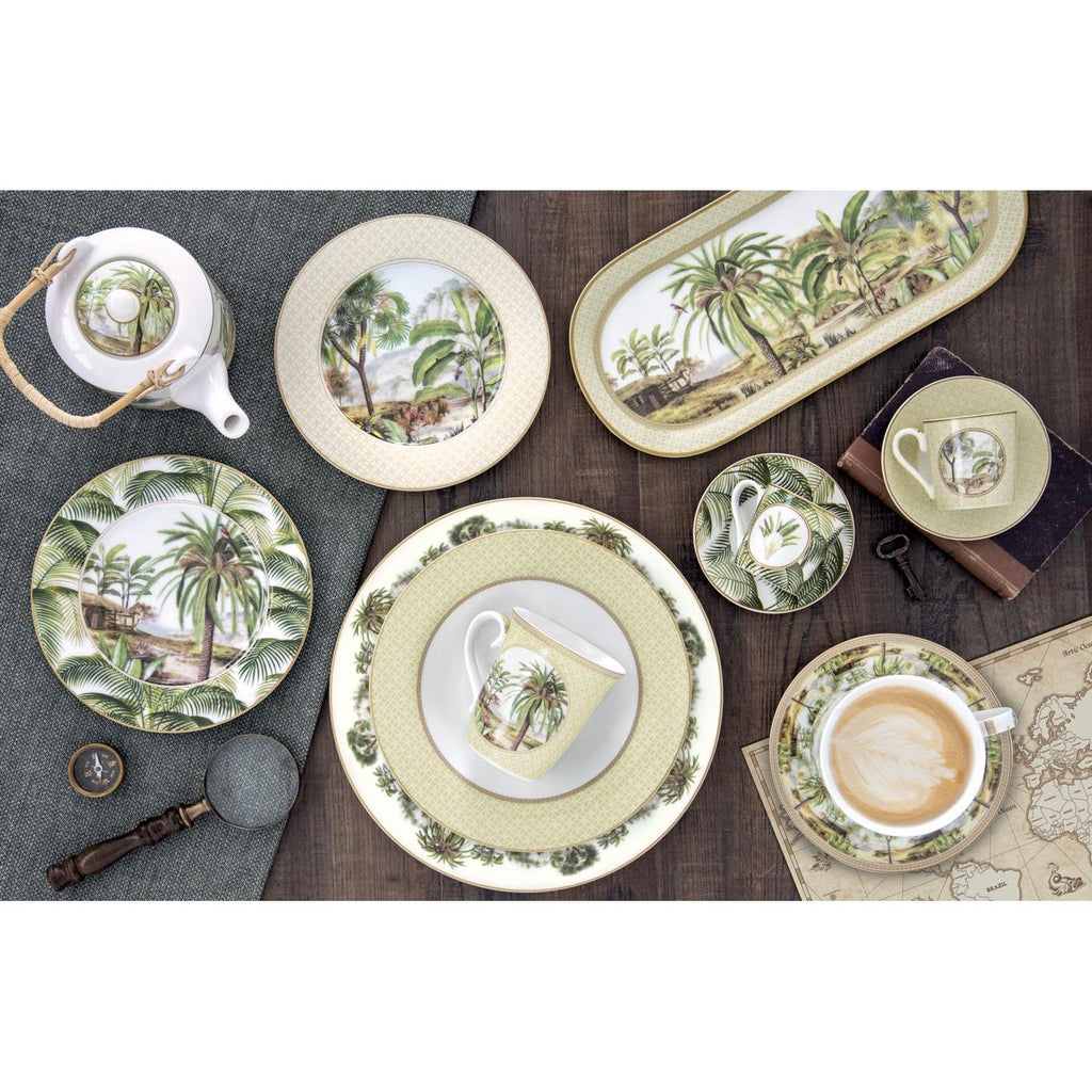 Ceylon - Set De 6 Assiettes À Dessert Version 2 - Porcelaine - Multicolore