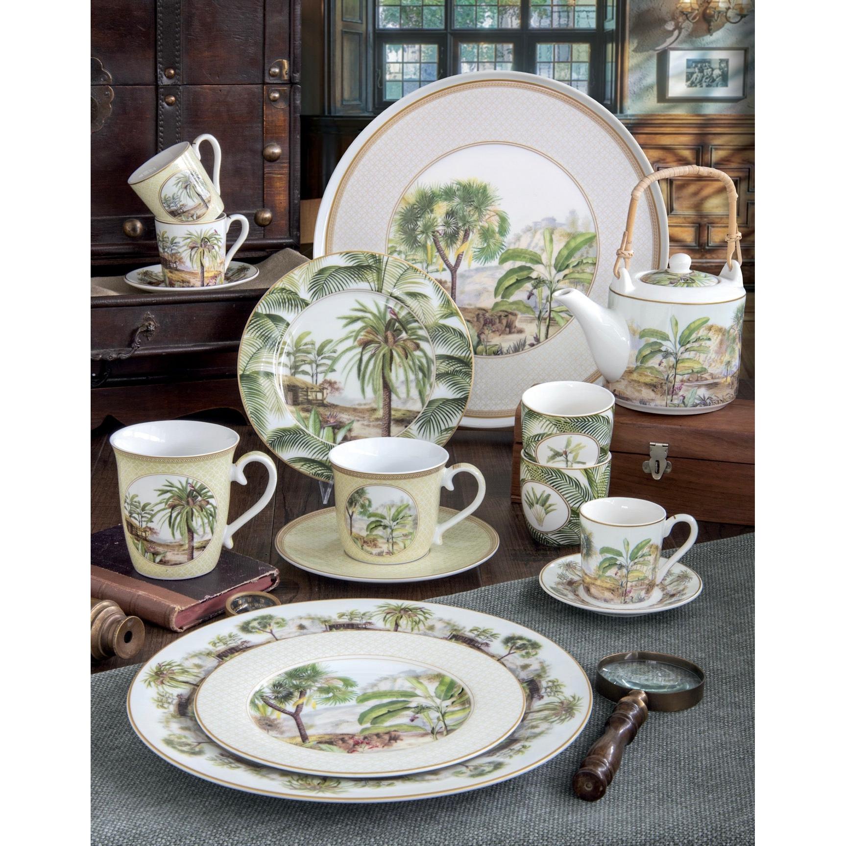 Ceylon - Set De 6 Assiettes À Dessert Version 2 - Porcelaine - Multicolore