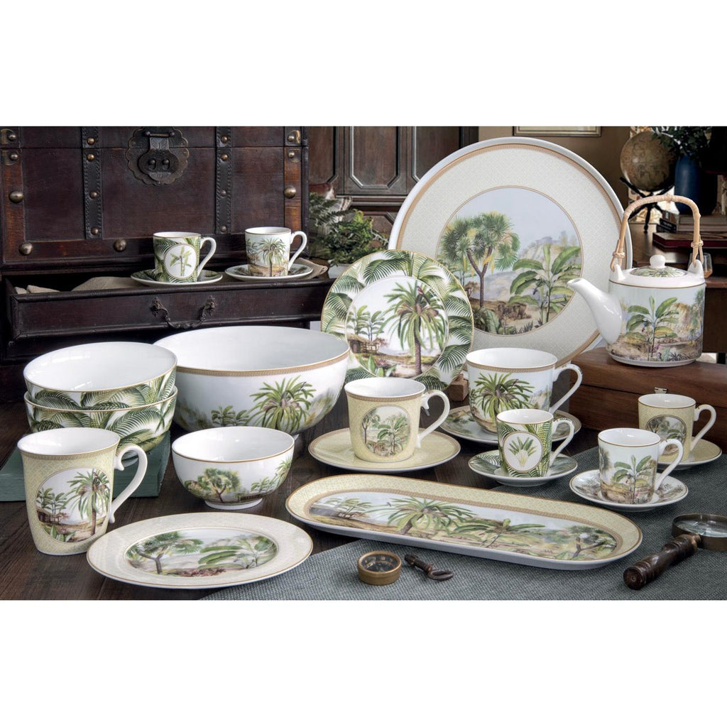 Ceylon - Set De 6 Assiettes À Dessert Version 2 - Porcelaine - Multicolore