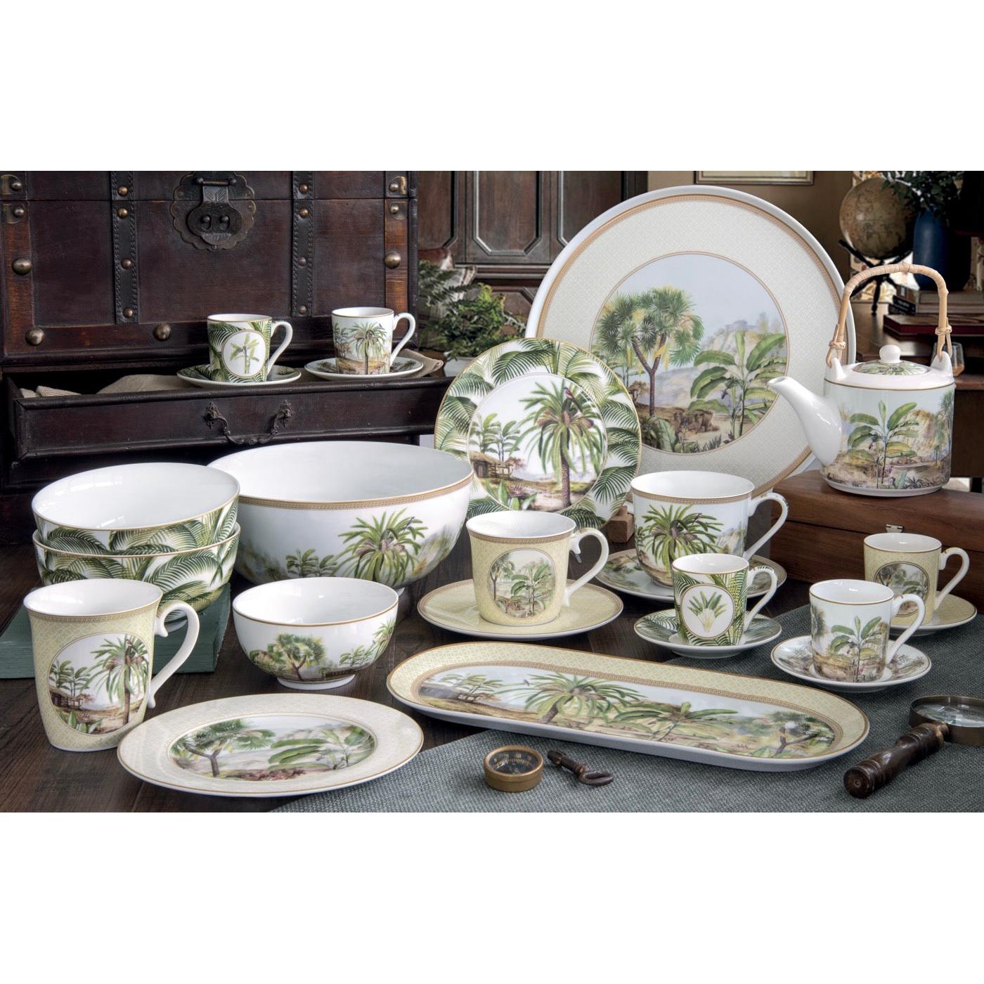 Ceylon - Set De 6 Assiettes À Dessert Version 2 - Porcelaine - Multicolore