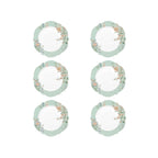 Zen Garden - Set De 6 Assiettes Plates - Porcelaine - Vert