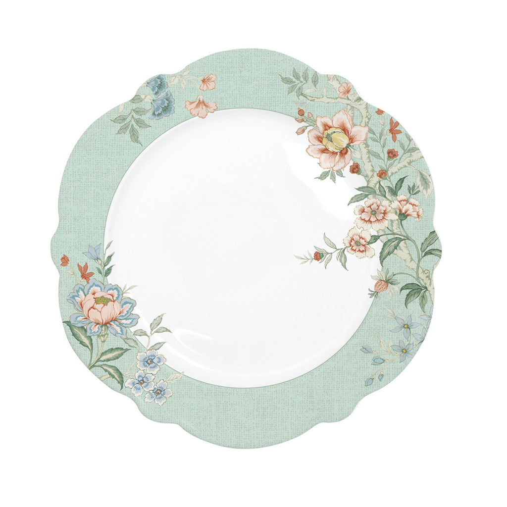 Zen Garden - Set De 6 Assiettes Plates - Porcelaine - Vert