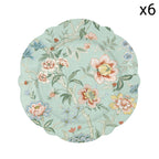 Zen Garden - Set De 6 Assiettes À Dessert - Porcelaine - Vert