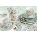 Zen Garden - Set De 6 Assiettes À Dessert - Porcelaine - Vert