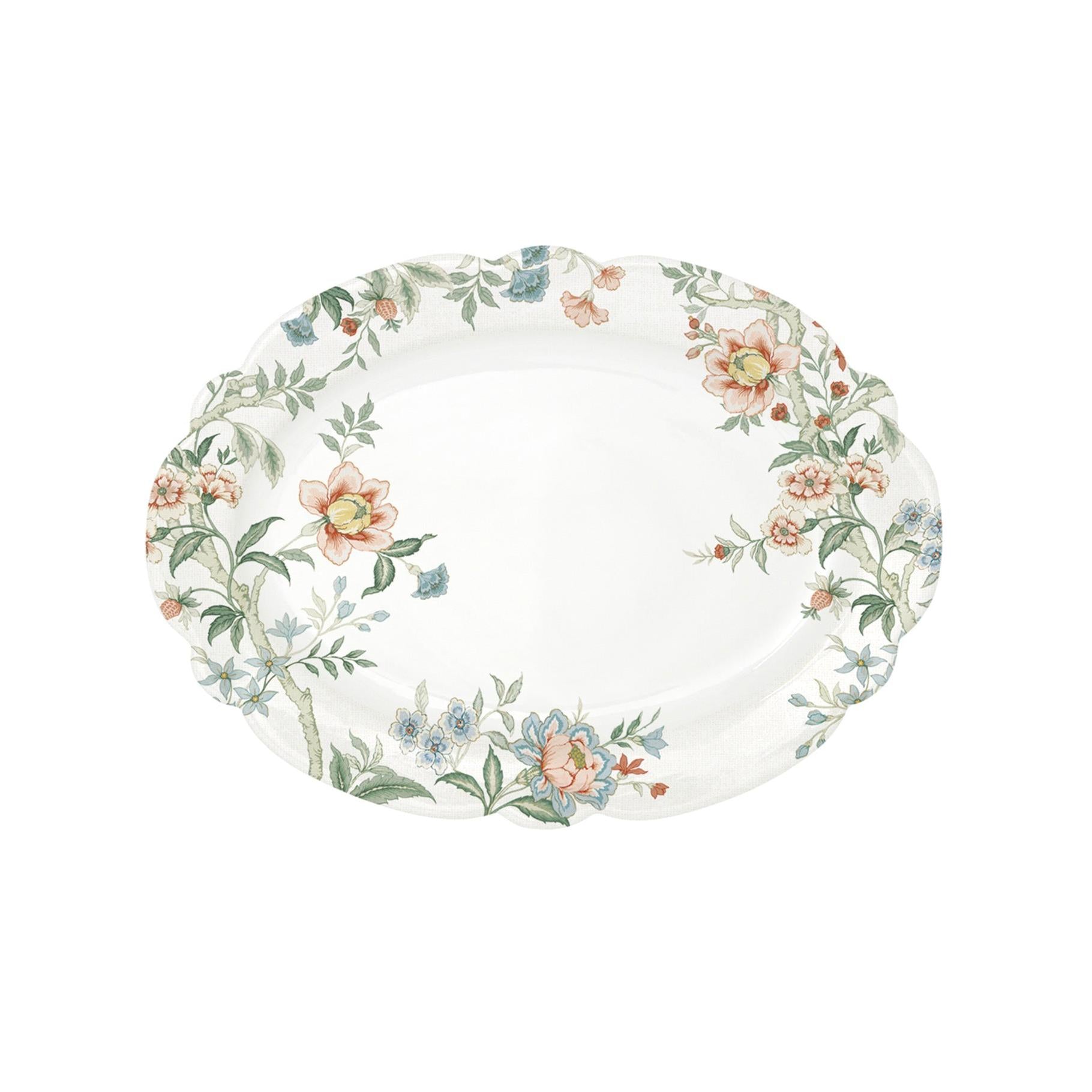 Zen Garden - Plat De Service - Porcelaine - Blanc