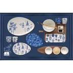 Pagoda Bamboo - Plat De Service - Porcelaine - Multicolore