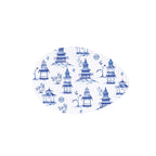 Pagoda - Plat De Service - Porcelaine - Multicolore