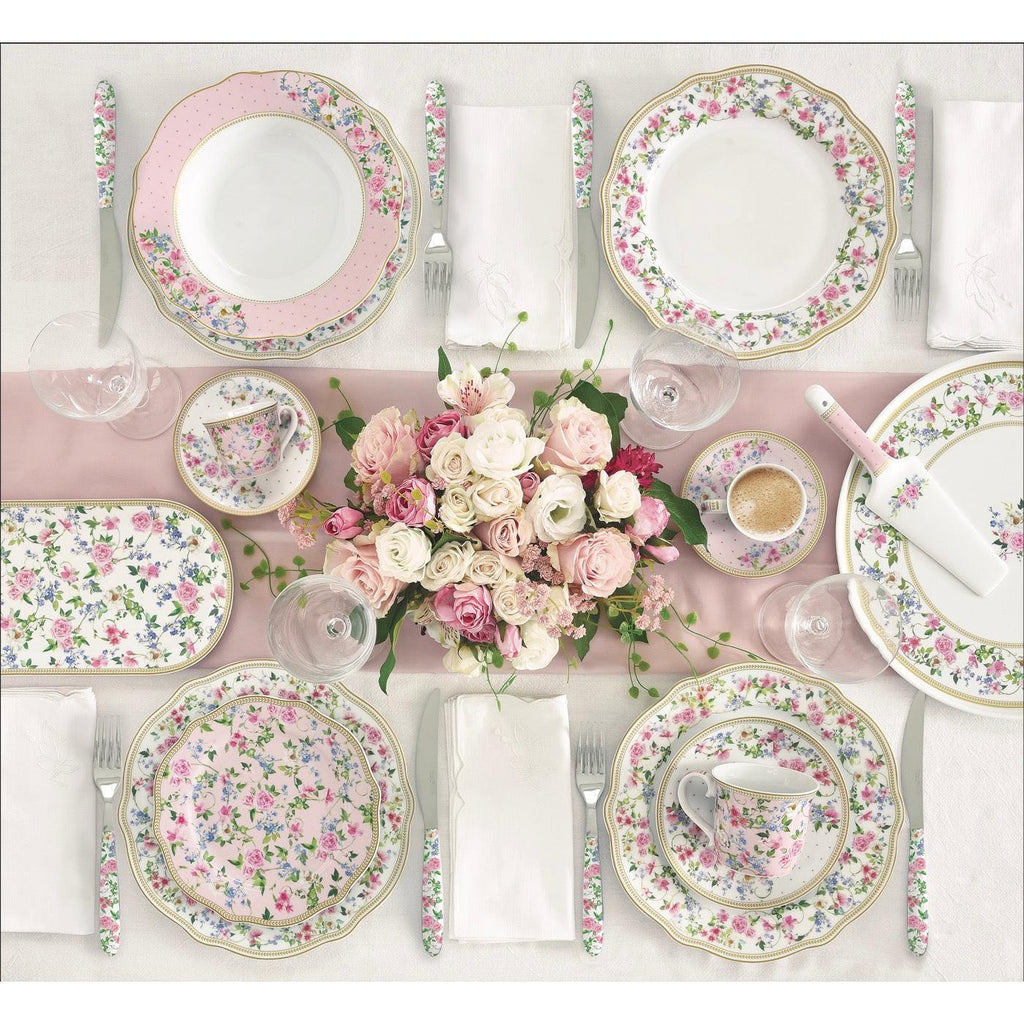 Garden Joy - Set De 2 Tasses À Café Avec Soucoupes - Porcelaine - Multicolore