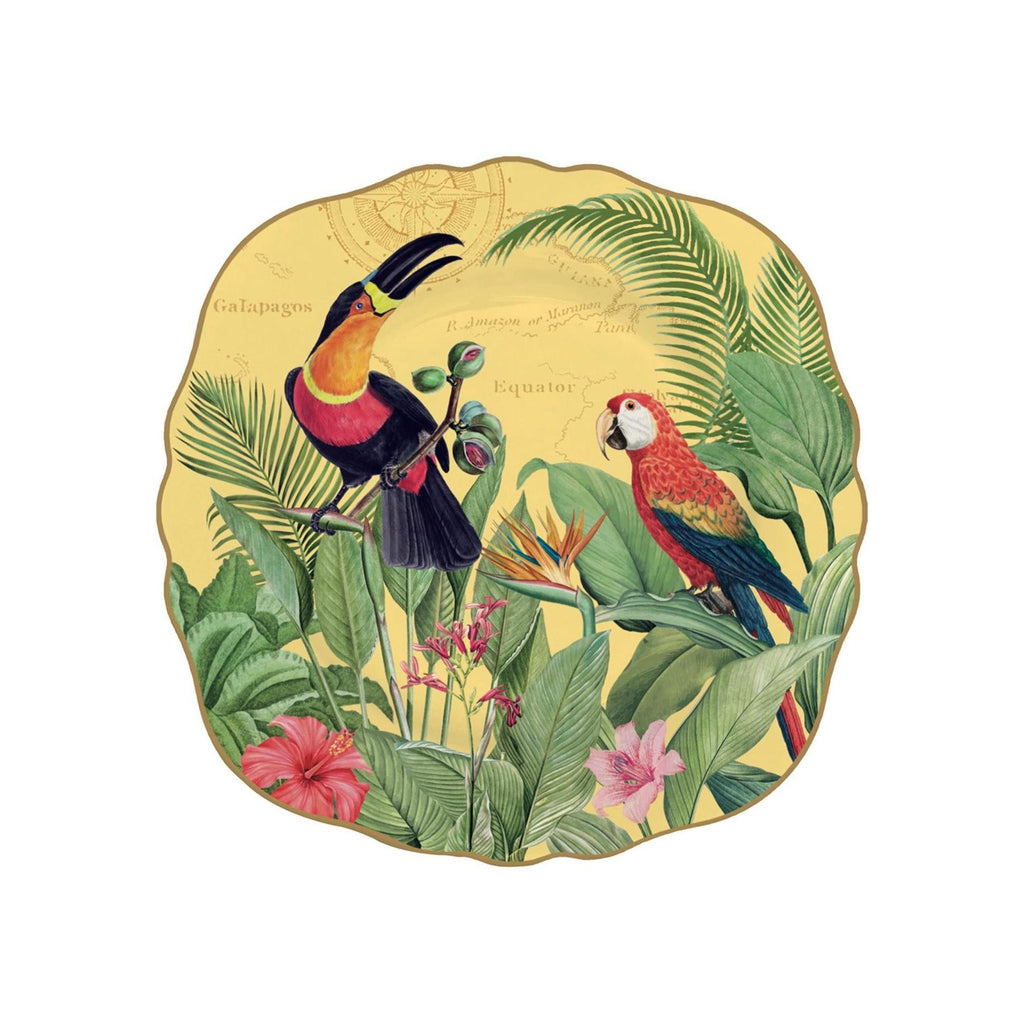 Exotic Paradise - Assiette À Dessert - Porcelaine - Multicolore