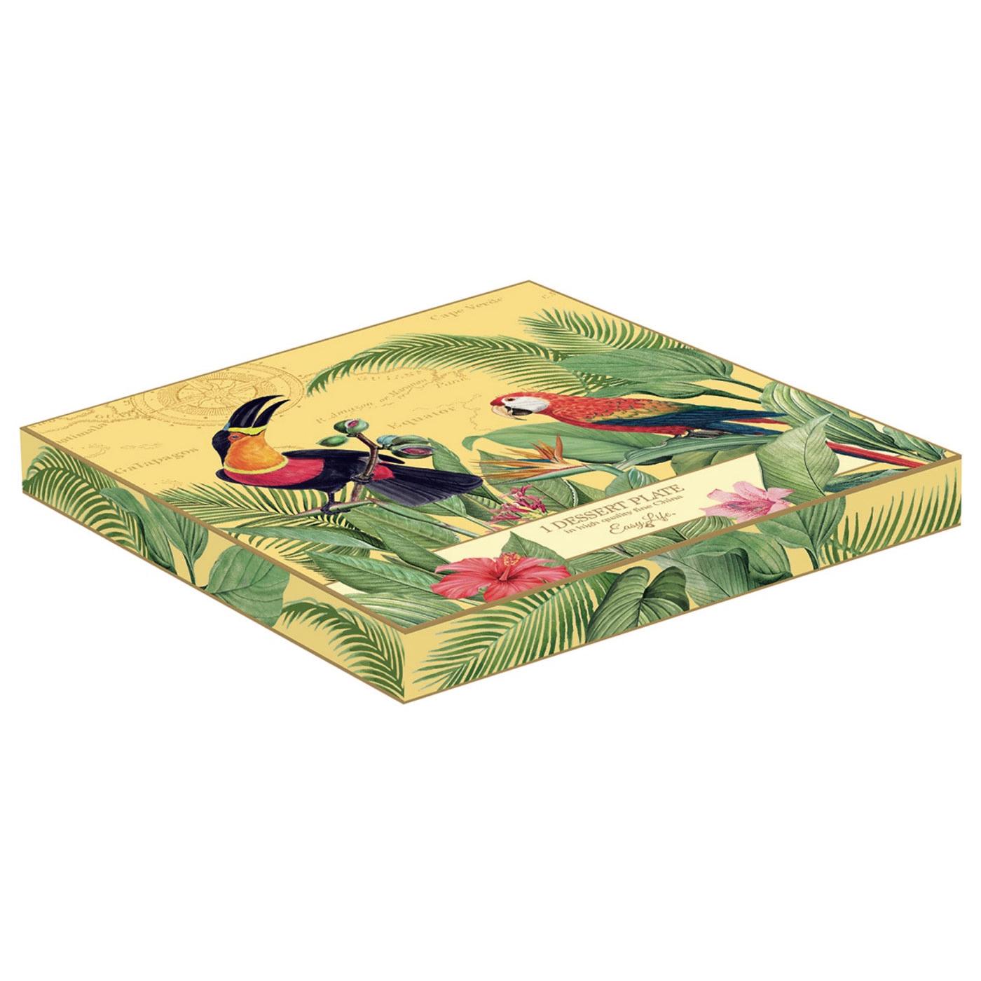 Exotic Paradise - Assiette À Dessert - Porcelaine - Multicolore