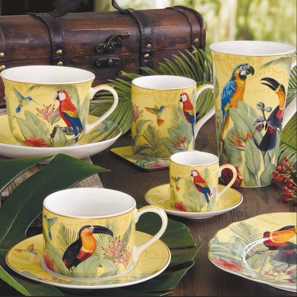 Exotic Paradise - Assiette À Dessert - Porcelaine - Multicolore