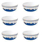 Blue Lighthouse - Set De 4 Bols - Porcelaine - Multicolore