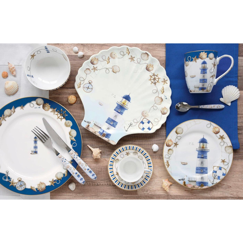 Blue Lighthouse - Set De 4 Bols - Porcelaine - Multicolore
