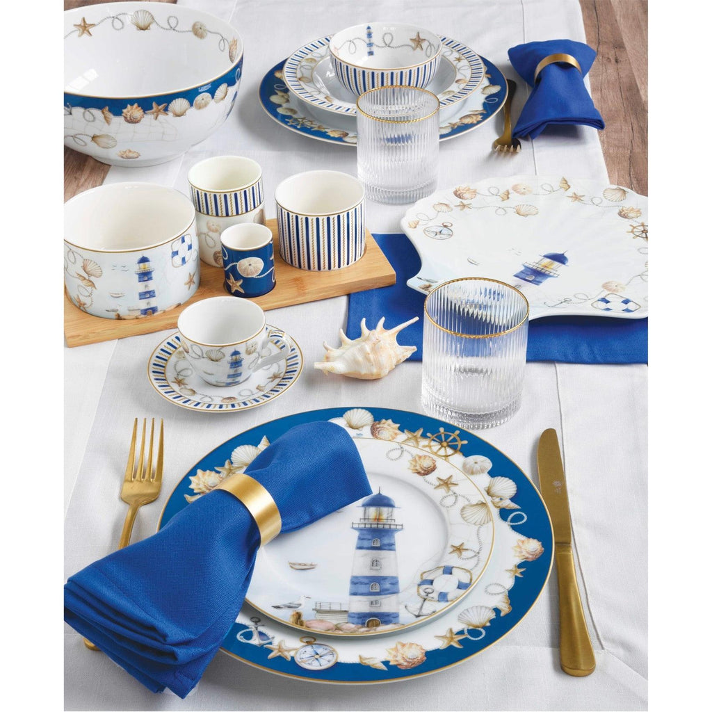 Blue Lighthouse - Set De 4 Bols - Porcelaine - Multicolore