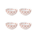 Exotic Vibes - Set De 4 Bols - Porcelaine - Multicolore
